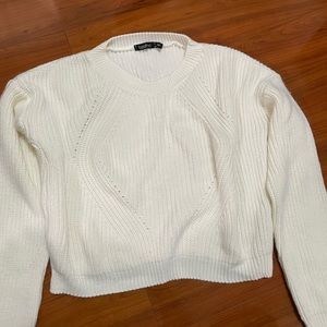 boohoo white sweater